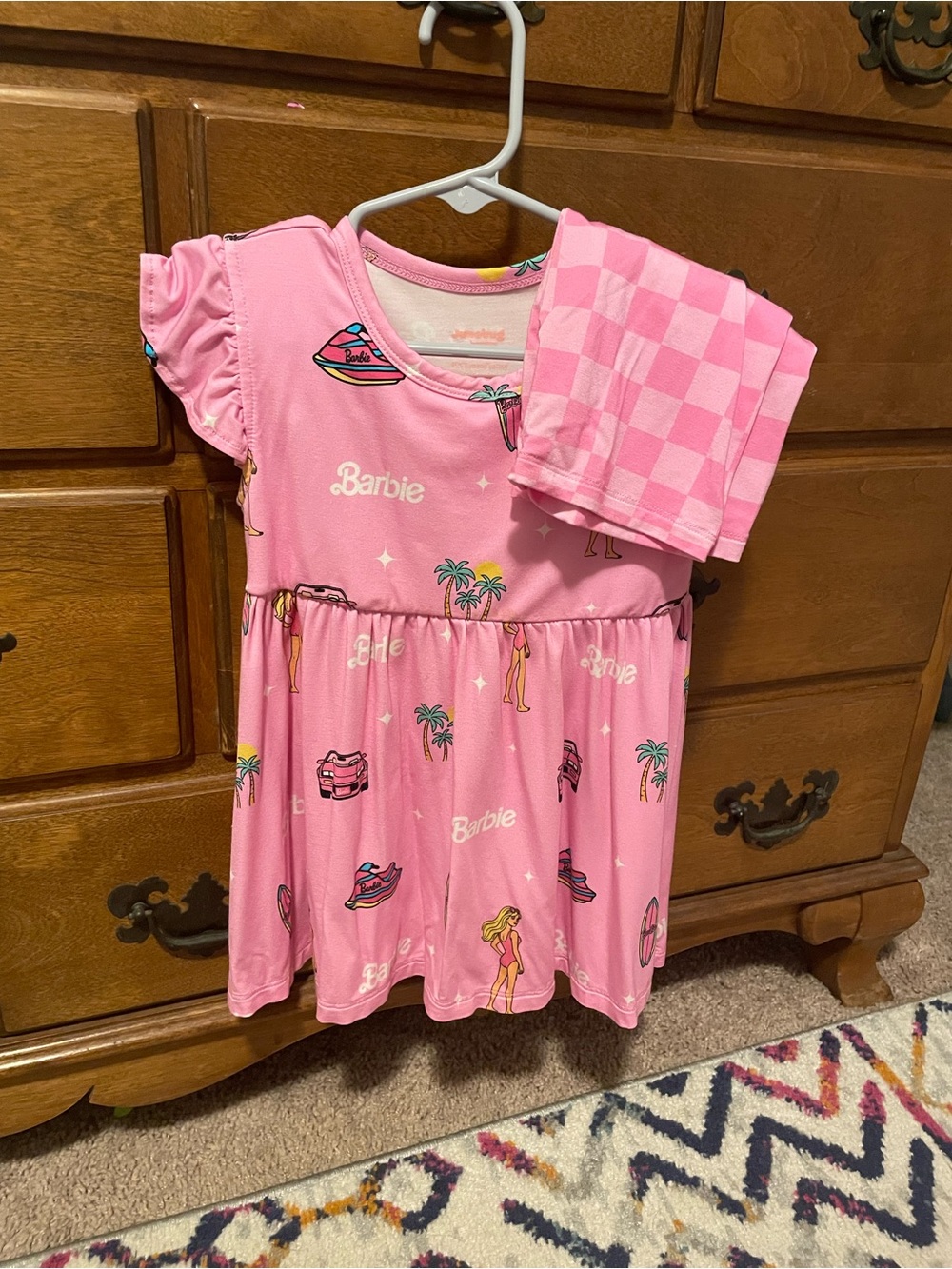 Junebug Bamboo Summer Barbie Peplum Dress with Shorts